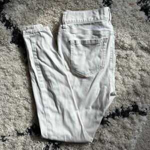 LOFT Women's Cream Skinny Jeans